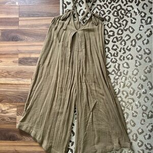 Free People Olive Green Jumpsuit